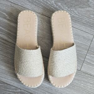 Beach Women's Tan Espadrille Slides